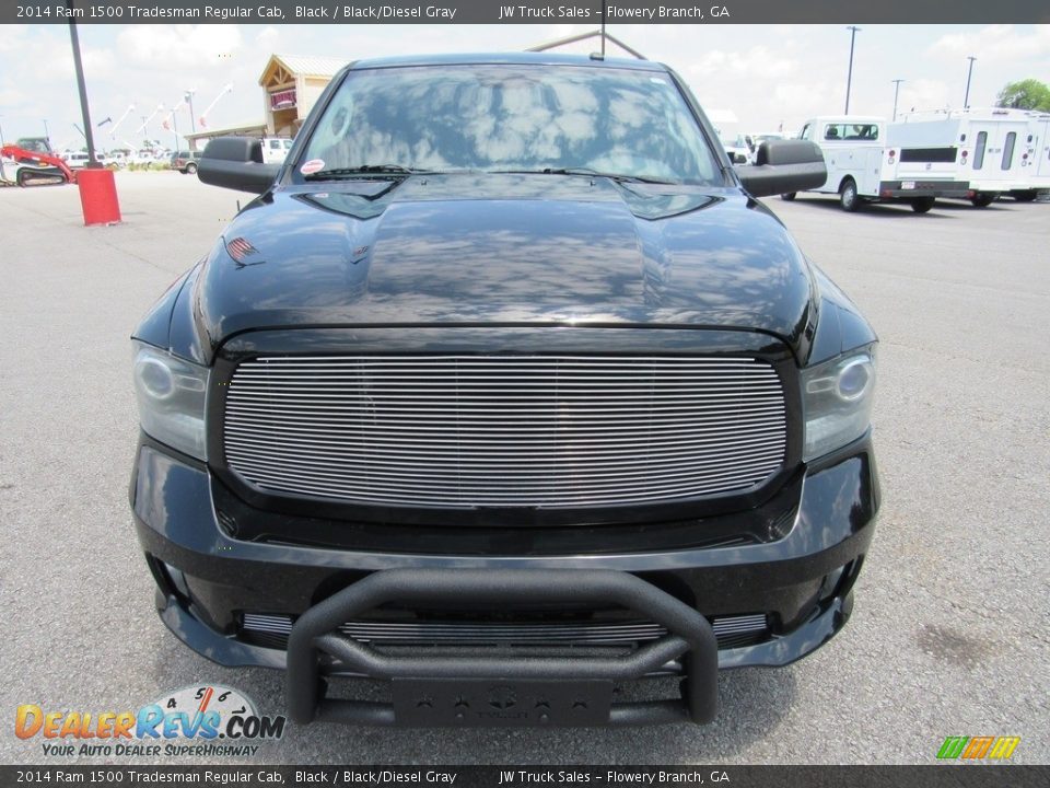 2014 Ram 1500 Tradesman Regular Cab Black / Black/Diesel Gray Photo #8