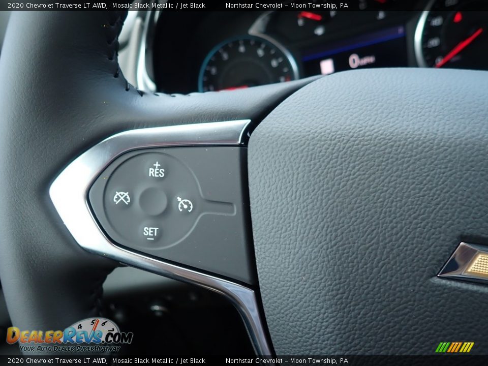 2020 Chevrolet Traverse LT AWD Mosaic Black Metallic / Jet Black Photo #19