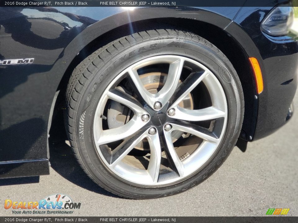 2016 Dodge Charger R/T Pitch Black / Black Photo #22