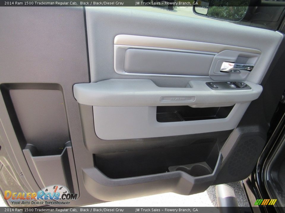 2014 Ram 1500 Tradesman Regular Cab Black / Black/Diesel Gray Photo #12