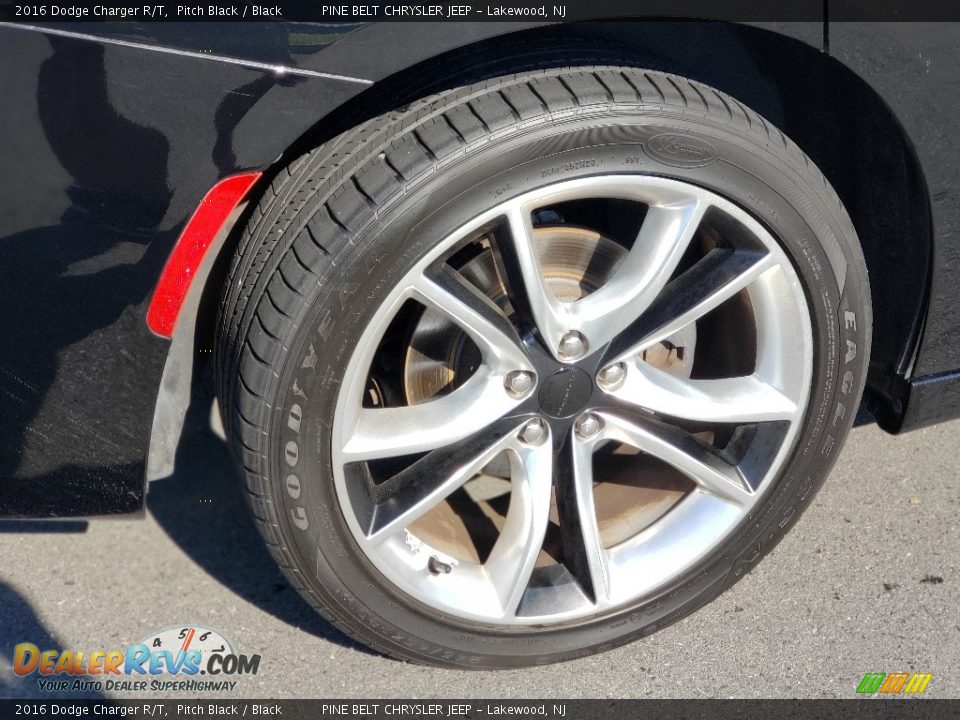 2016 Dodge Charger R/T Pitch Black / Black Photo #25