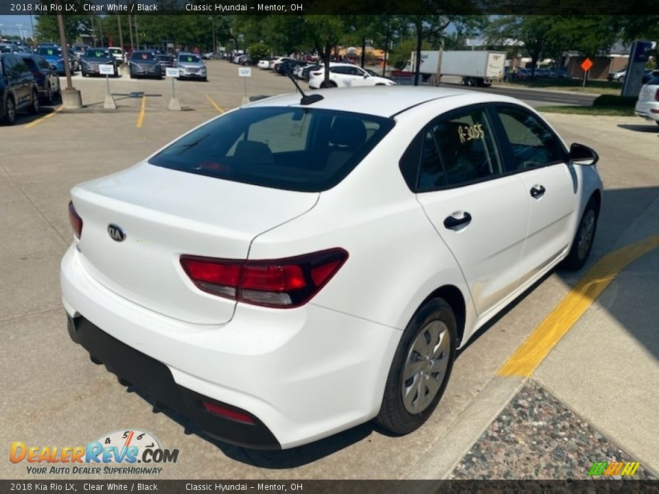 2018 Kia Rio LX Clear White / Black Photo #2