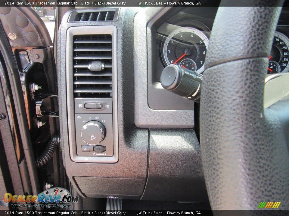 2014 Ram 1500 Tradesman Regular Cab Black / Black/Diesel Gray Photo #20