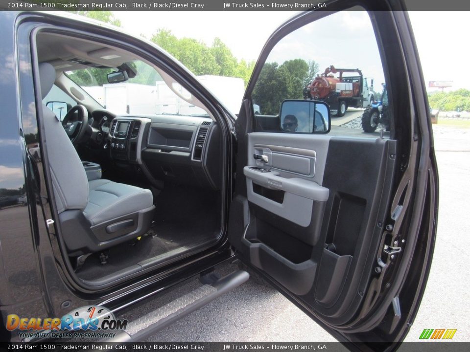 2014 Ram 1500 Tradesman Regular Cab Black / Black/Diesel Gray Photo #25