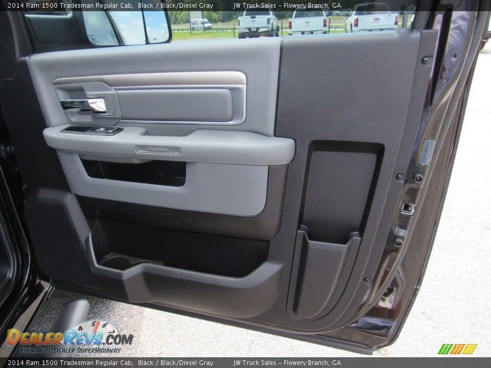 2014 Ram 1500 Tradesman Regular Cab Black / Black/Diesel Gray Photo #26