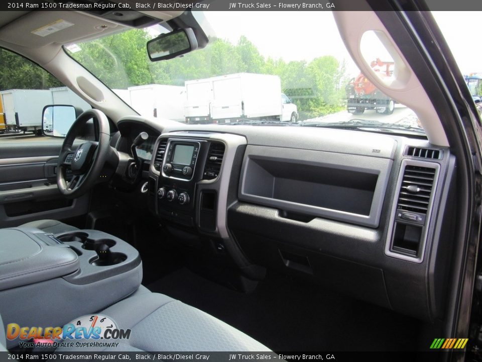 2014 Ram 1500 Tradesman Regular Cab Black / Black/Diesel Gray Photo #27