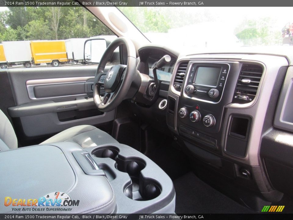 2014 Ram 1500 Tradesman Regular Cab Black / Black/Diesel Gray Photo #29