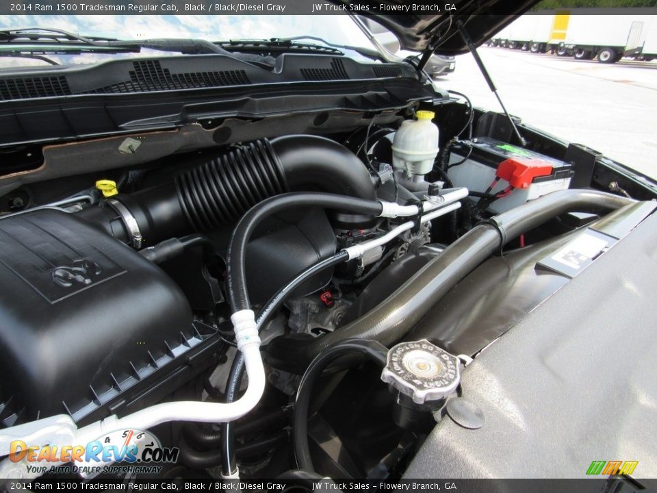 2014 Ram 1500 Tradesman Regular Cab Black / Black/Diesel Gray Photo #33