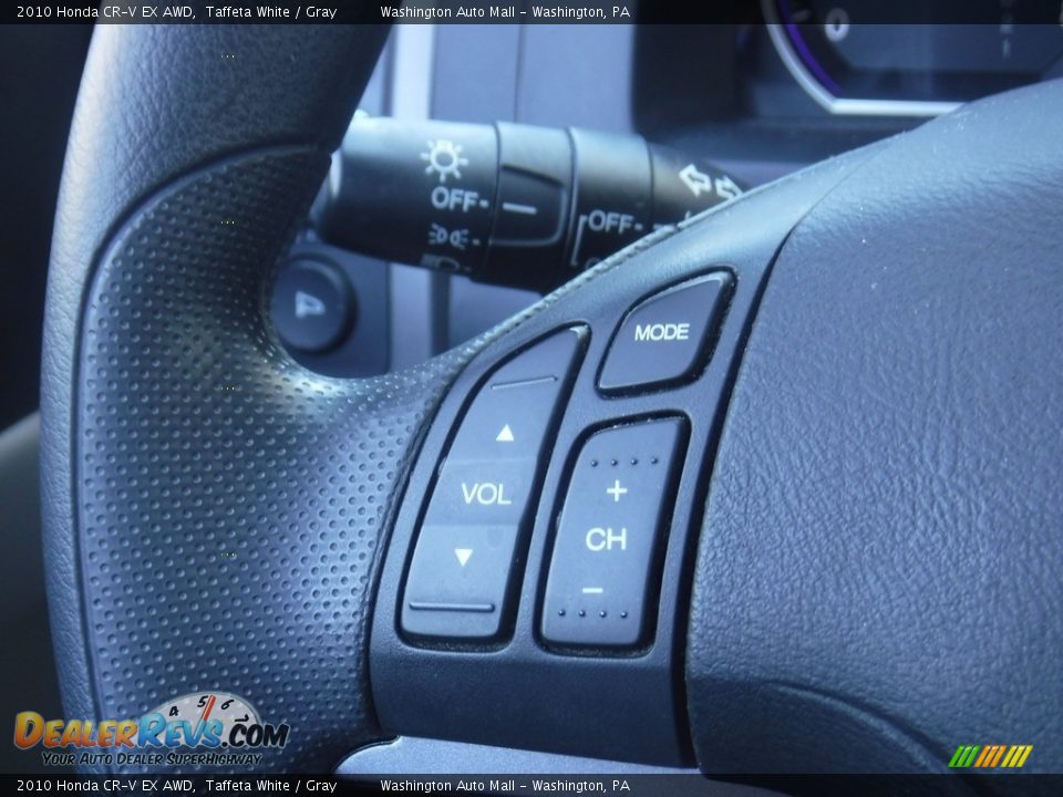 2010 Honda CR-V EX AWD Taffeta White / Gray Photo #5