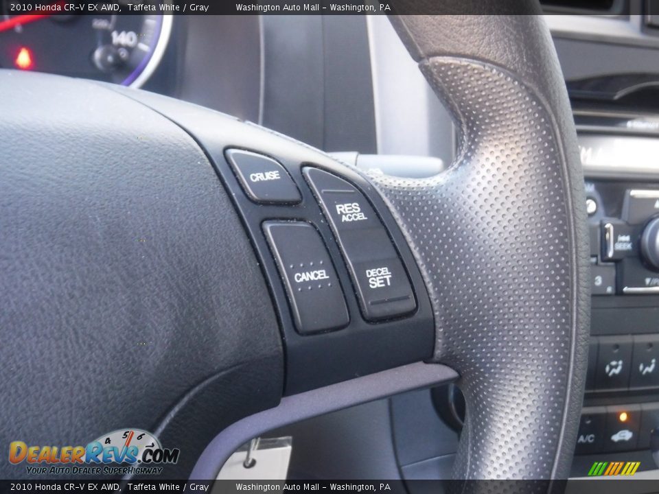 2010 Honda CR-V EX AWD Taffeta White / Gray Photo #6