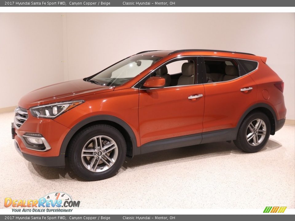 2017 Hyundai Santa Fe Sport FWD Canyon Copper / Beige Photo #3