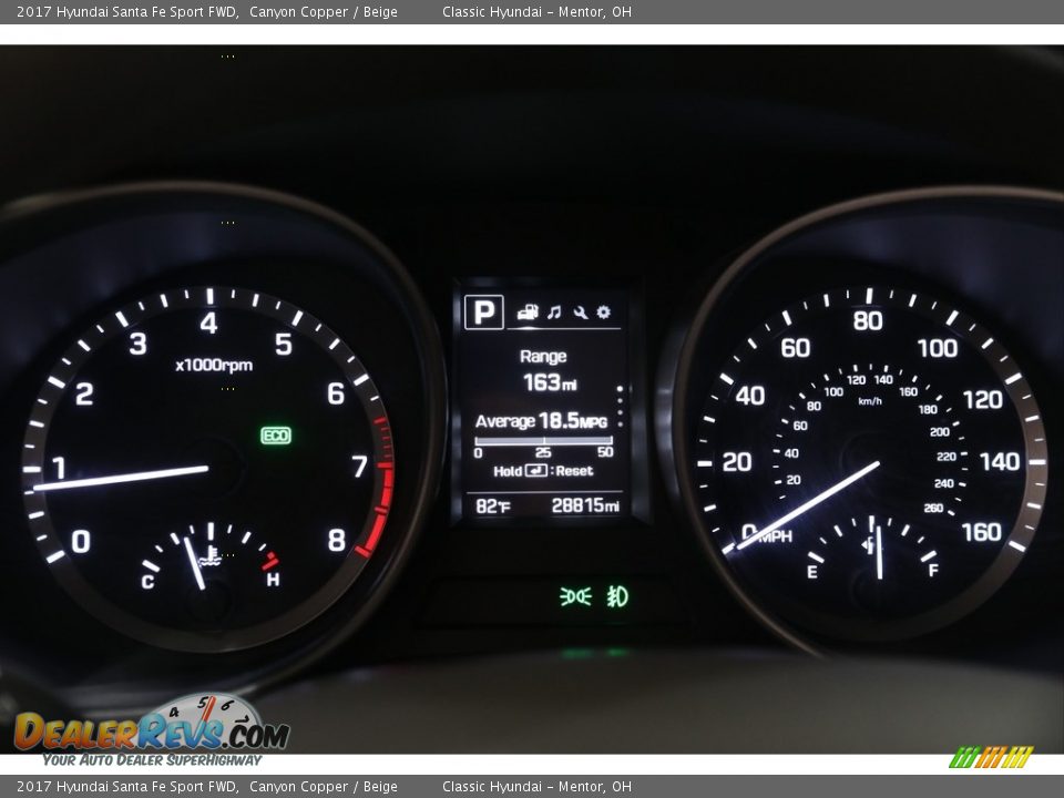 2017 Hyundai Santa Fe Sport FWD Canyon Copper / Beige Photo #8