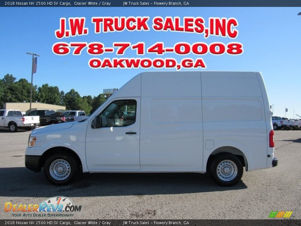 2018 Nissan NV 2500 HD SV Cargo Glacier White / Gray Photo #2