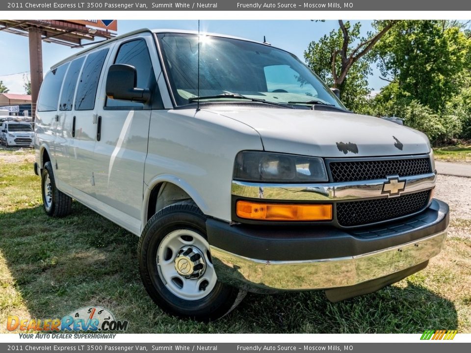 2011 Chevrolet Express LT 3500 Passenger Van Summit White / Neutral Photo #1