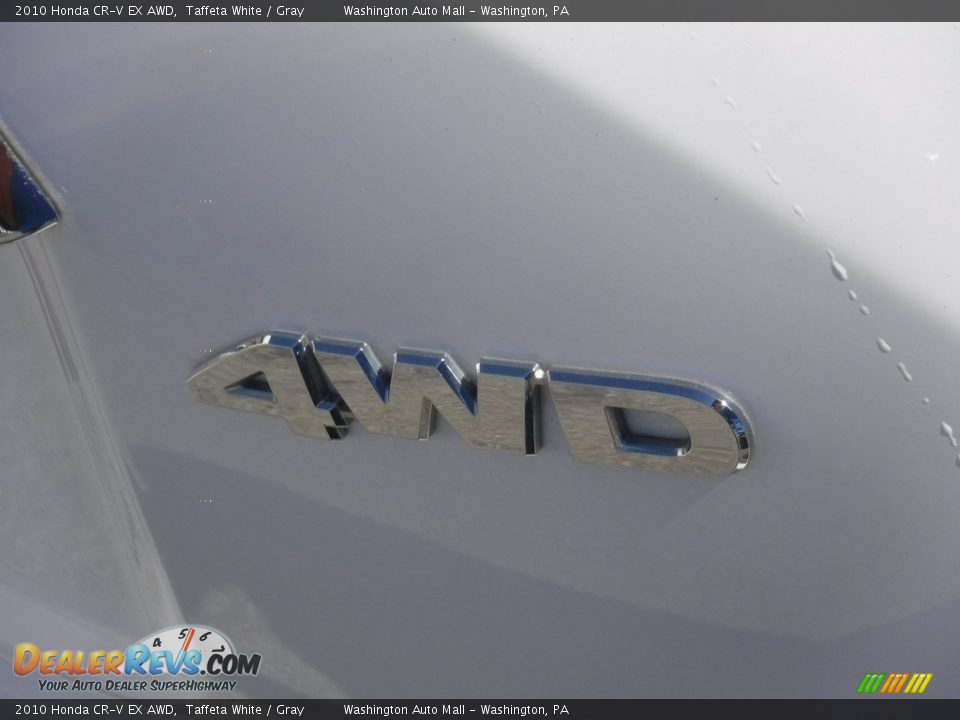 2010 Honda CR-V EX AWD Taffeta White / Gray Photo #15