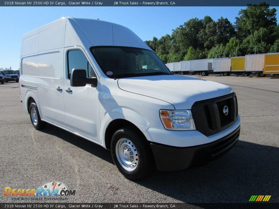 2018 Nissan NV 2500 HD SV Cargo Glacier White / Gray Photo #7