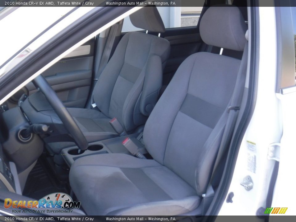 2010 Honda CR-V EX AWD Taffeta White / Gray Photo #19