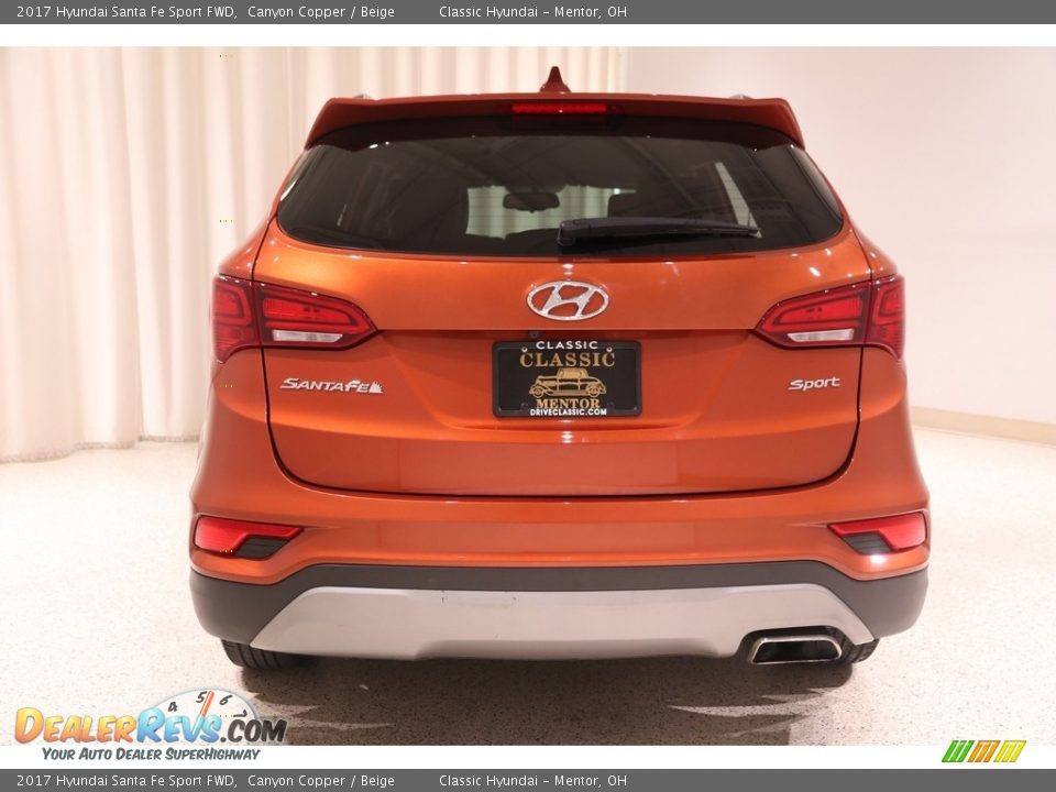 2017 Hyundai Santa Fe Sport FWD Canyon Copper / Beige Photo #17