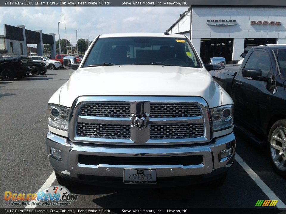 2017 Ram 2500 Laramie Crew Cab 4x4 Pearl White / Black Photo #3