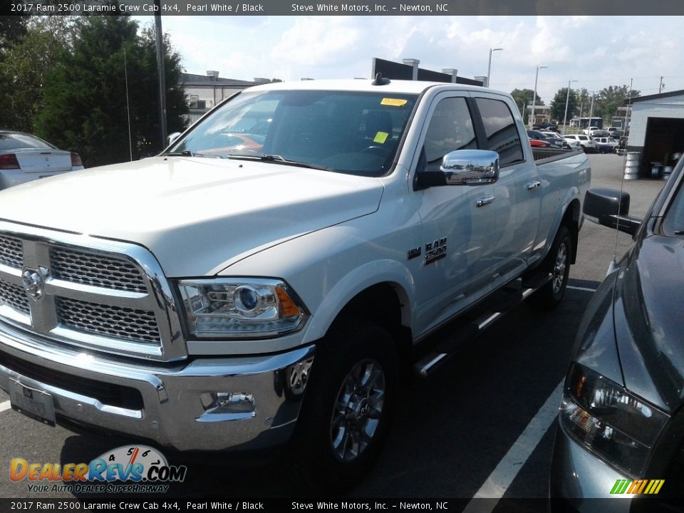 2017 Ram 2500 Laramie Crew Cab 4x4 Pearl White / Black Photo #4