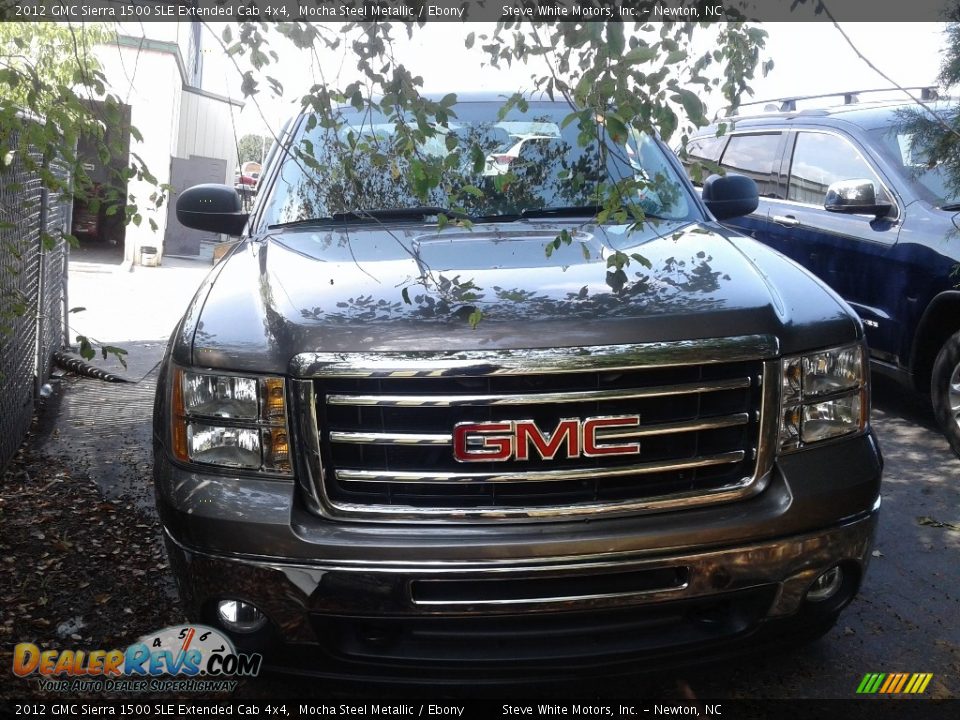 2012 GMC Sierra 1500 SLE Extended Cab 4x4 Mocha Steel Metallic / Ebony Photo #3