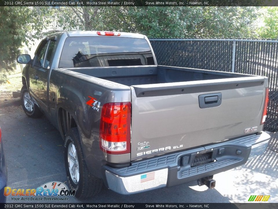 2012 GMC Sierra 1500 SLE Extended Cab 4x4 Mocha Steel Metallic / Ebony Photo #7