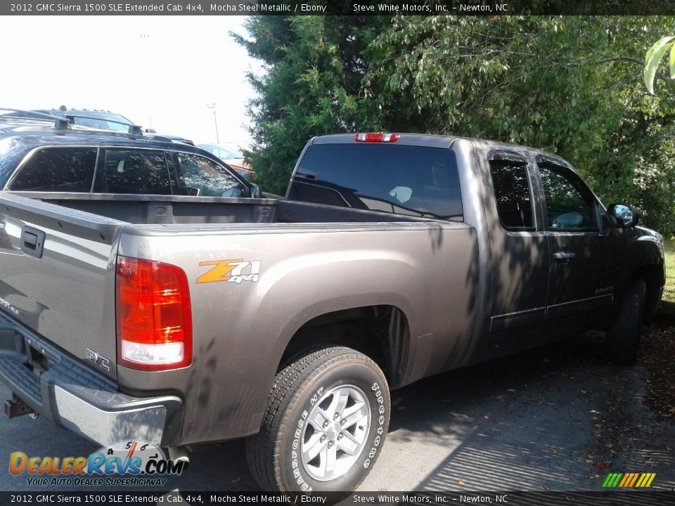 2012 GMC Sierra 1500 SLE Extended Cab 4x4 Mocha Steel Metallic / Ebony Photo #8