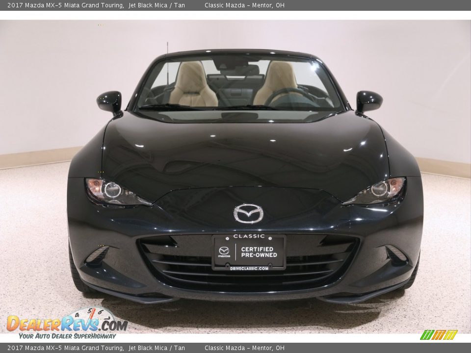 2017 Mazda MX-5 Miata Grand Touring Jet Black Mica / Tan Photo #3