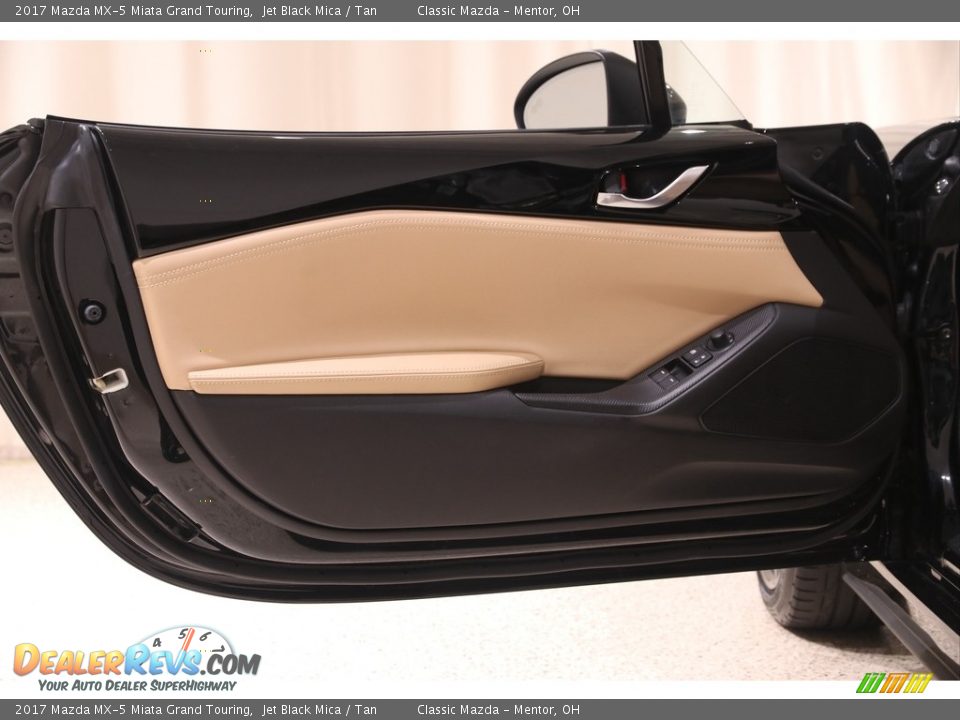 2017 Mazda MX-5 Miata Grand Touring Jet Black Mica / Tan Photo #5