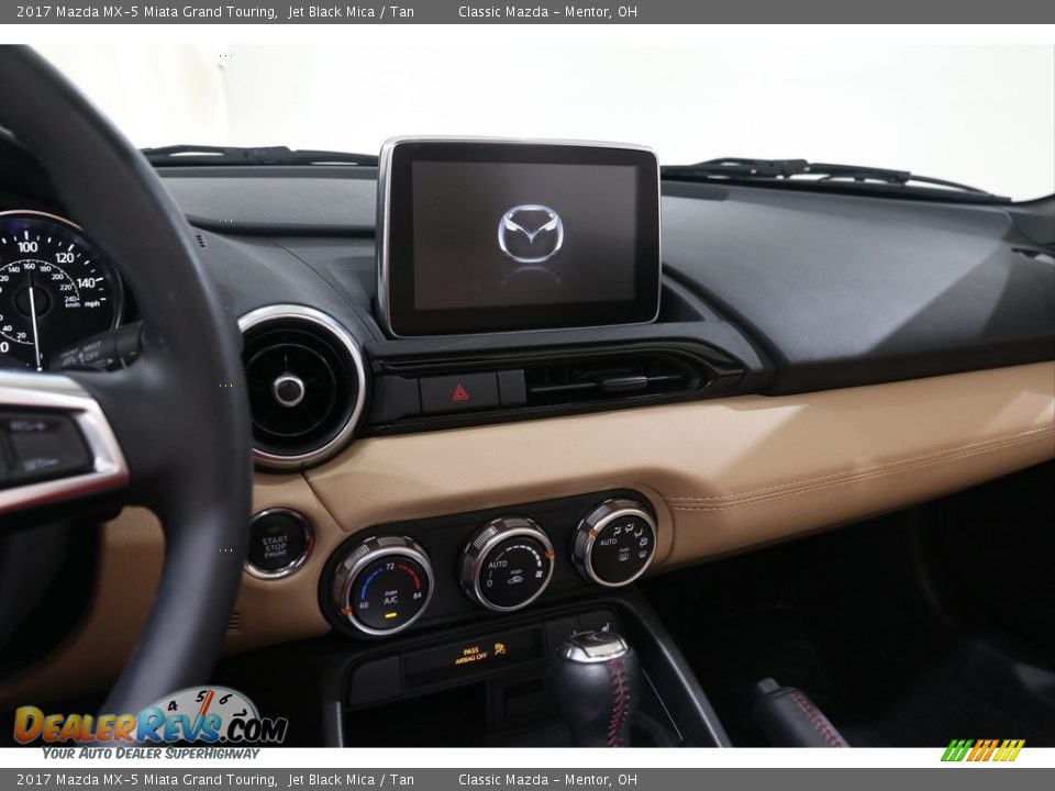 2017 Mazda MX-5 Miata Grand Touring Jet Black Mica / Tan Photo #10