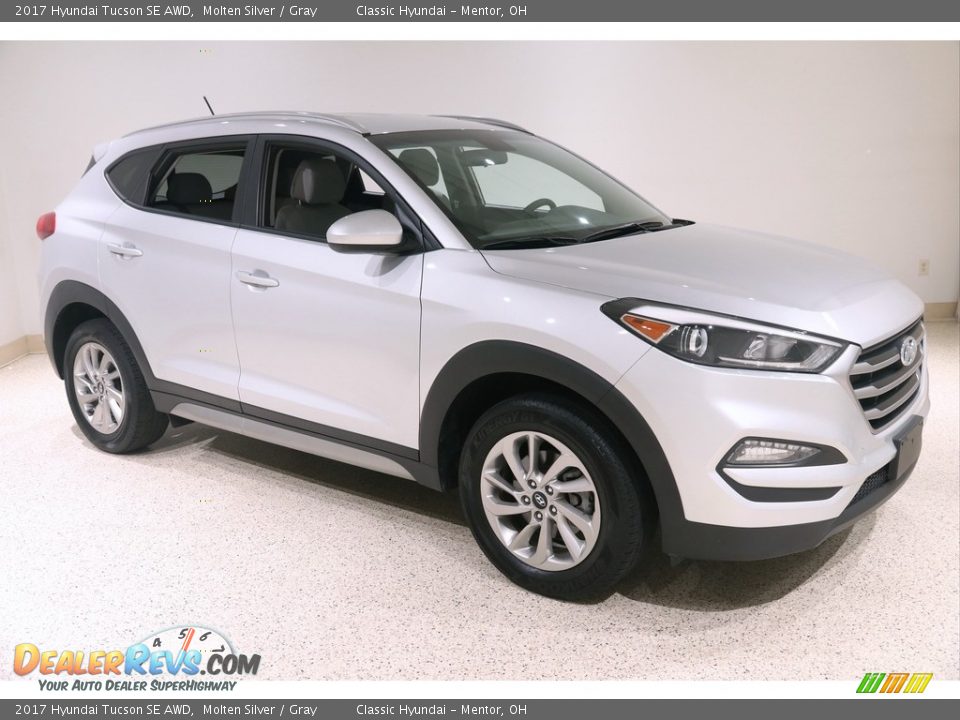 2017 Hyundai Tucson SE AWD Molten Silver / Gray Photo #1