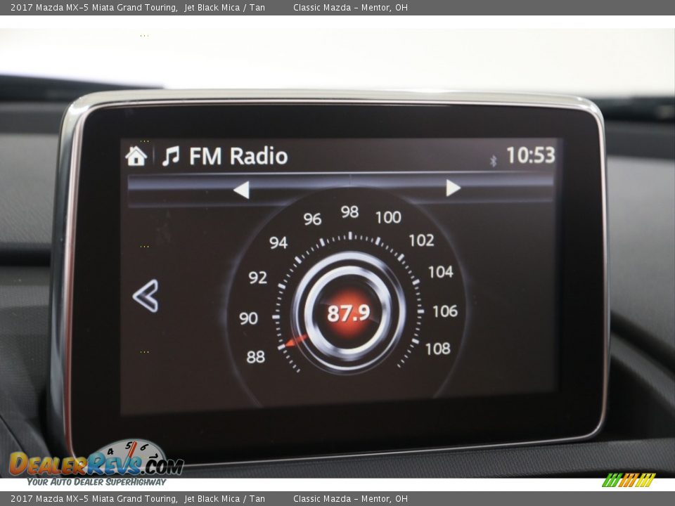 2017 Mazda MX-5 Miata Grand Touring Jet Black Mica / Tan Photo #11