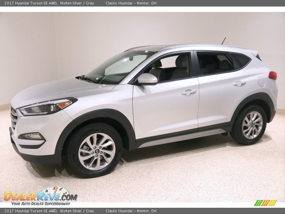 2017 Hyundai Tucson SE AWD Molten Silver / Gray Photo #3