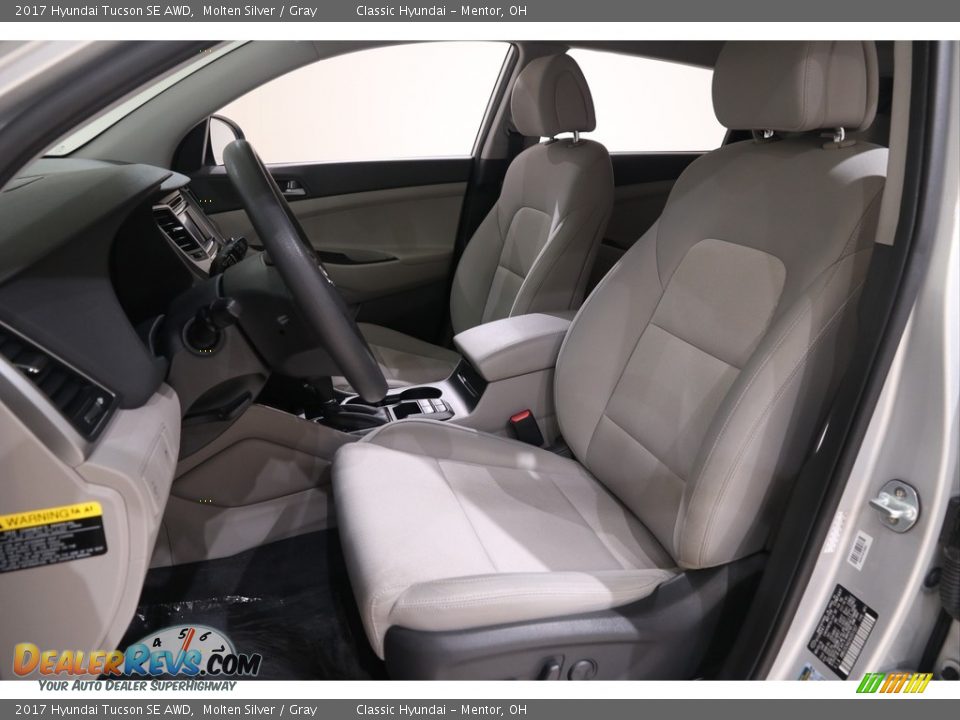 2017 Hyundai Tucson SE AWD Molten Silver / Gray Photo #5