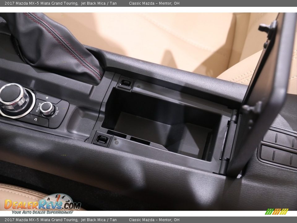 2017 Mazda MX-5 Miata Grand Touring Jet Black Mica / Tan Photo #16