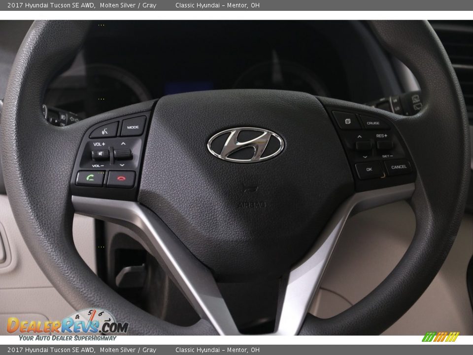 2017 Hyundai Tucson SE AWD Molten Silver / Gray Photo #7