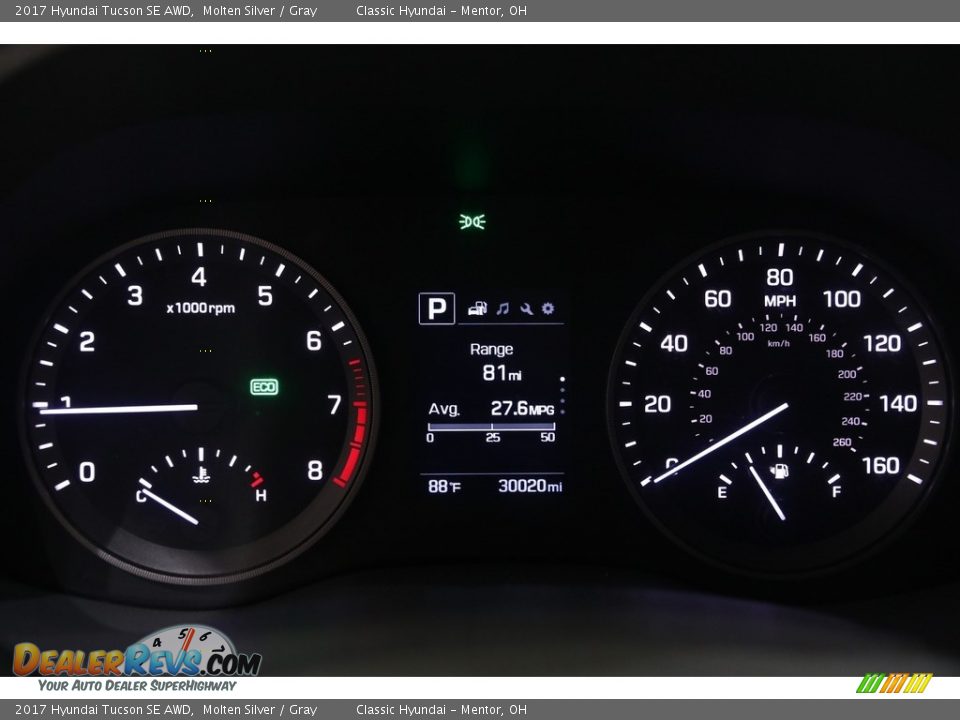 2017 Hyundai Tucson SE AWD Molten Silver / Gray Photo #8