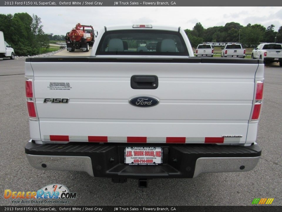 2013 Ford F150 XL SuperCab Oxford White / Steel Gray Photo #4