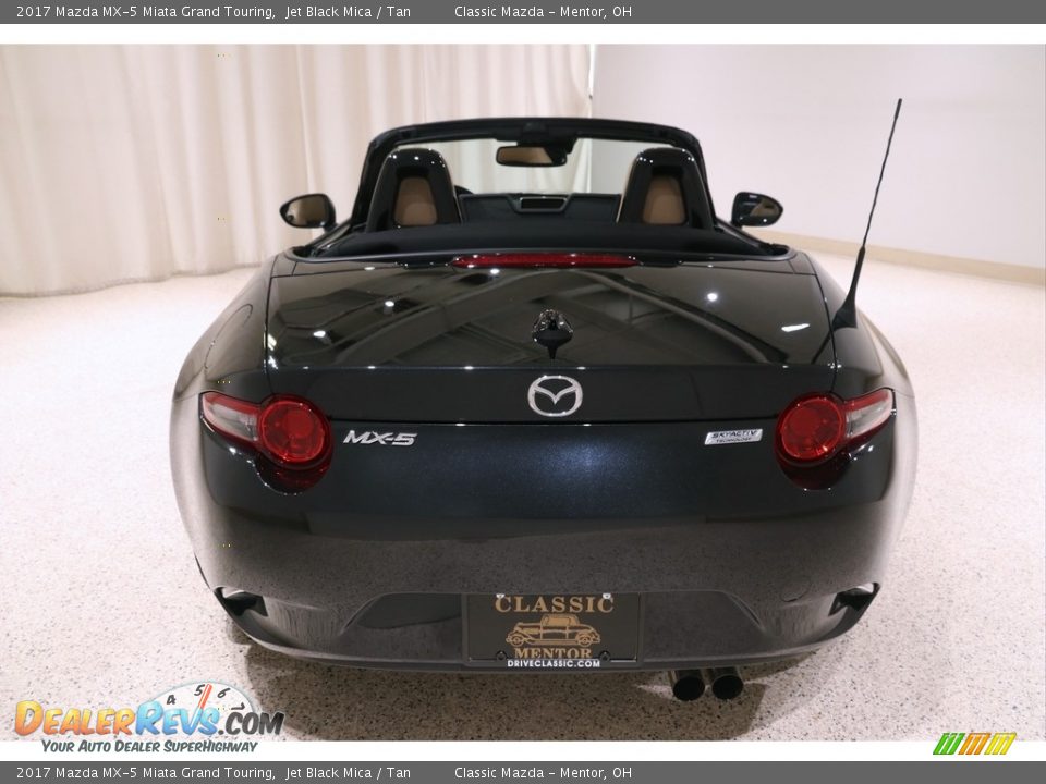 2017 Mazda MX-5 Miata Grand Touring Jet Black Mica / Tan Photo #19