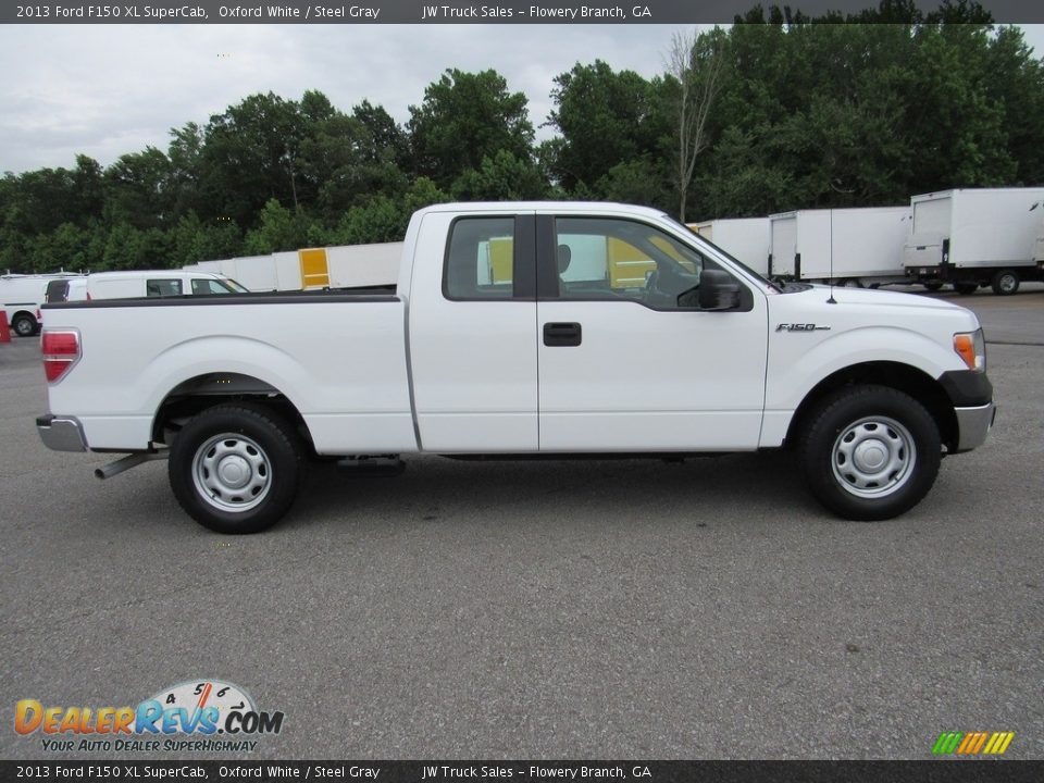 2013 Ford F150 XL SuperCab Oxford White / Steel Gray Photo #6