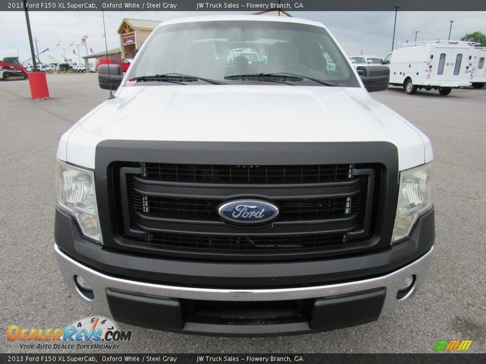 2013 Ford F150 XL SuperCab Oxford White / Steel Gray Photo #8