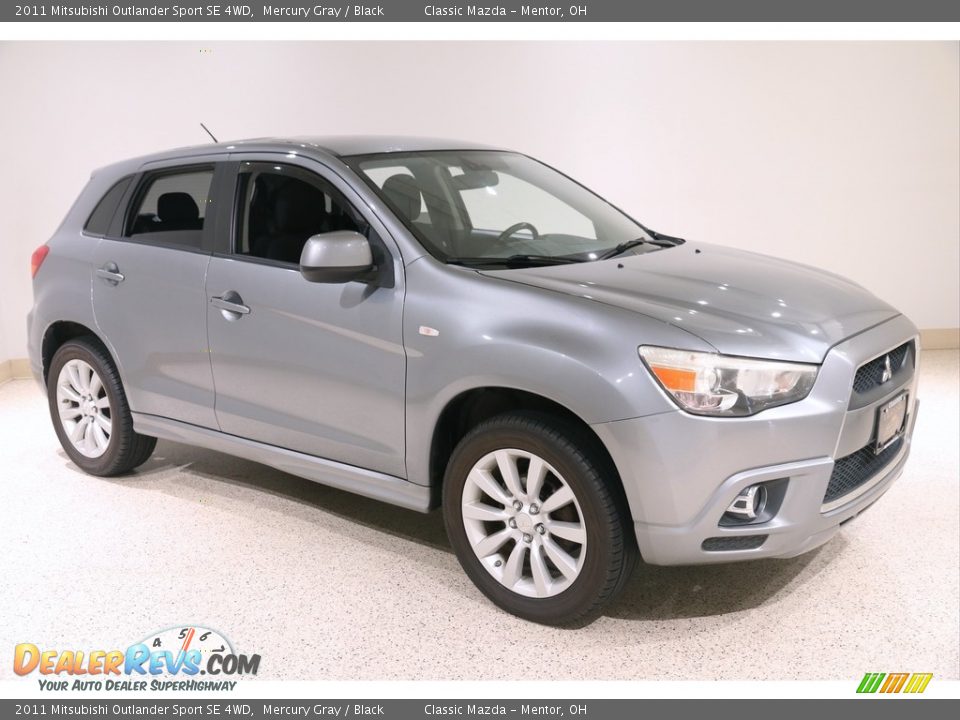 2011 Mitsubishi Outlander Sport SE 4WD Mercury Gray / Black Photo #1