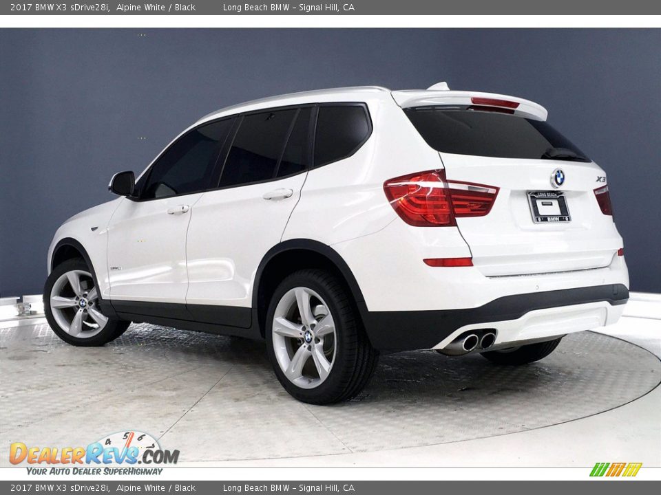 2017 BMW X3 sDrive28i Alpine White / Black Photo #10