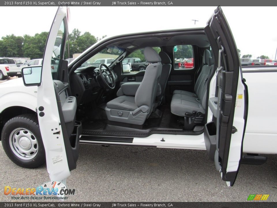 2013 Ford F150 XL SuperCab Oxford White / Steel Gray Photo #12