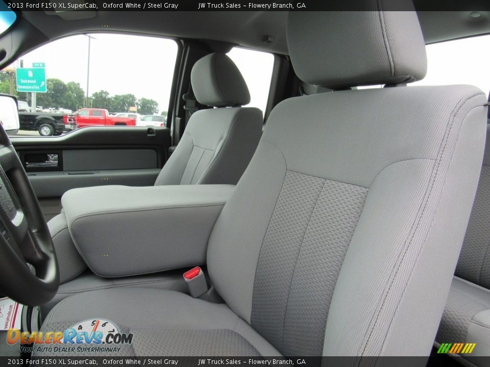 2013 Ford F150 XL SuperCab Oxford White / Steel Gray Photo #15