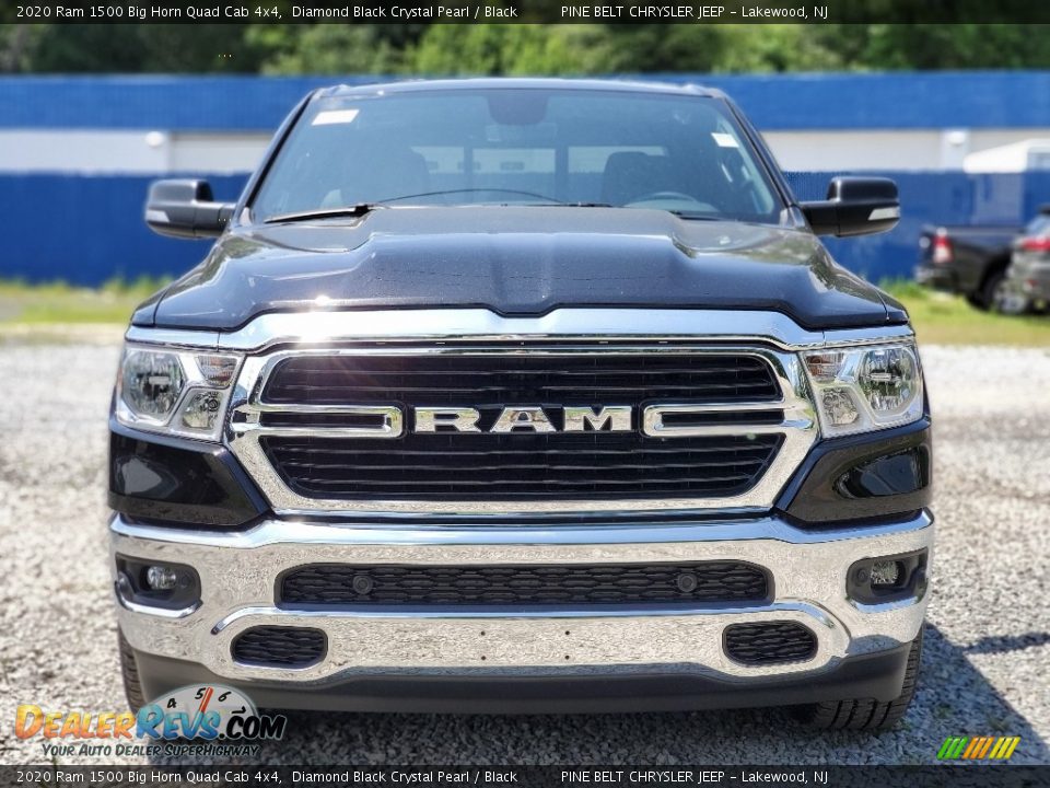 2020 Ram 1500 Big Horn Quad Cab 4x4 Diamond Black Crystal Pearl / Black Photo #3