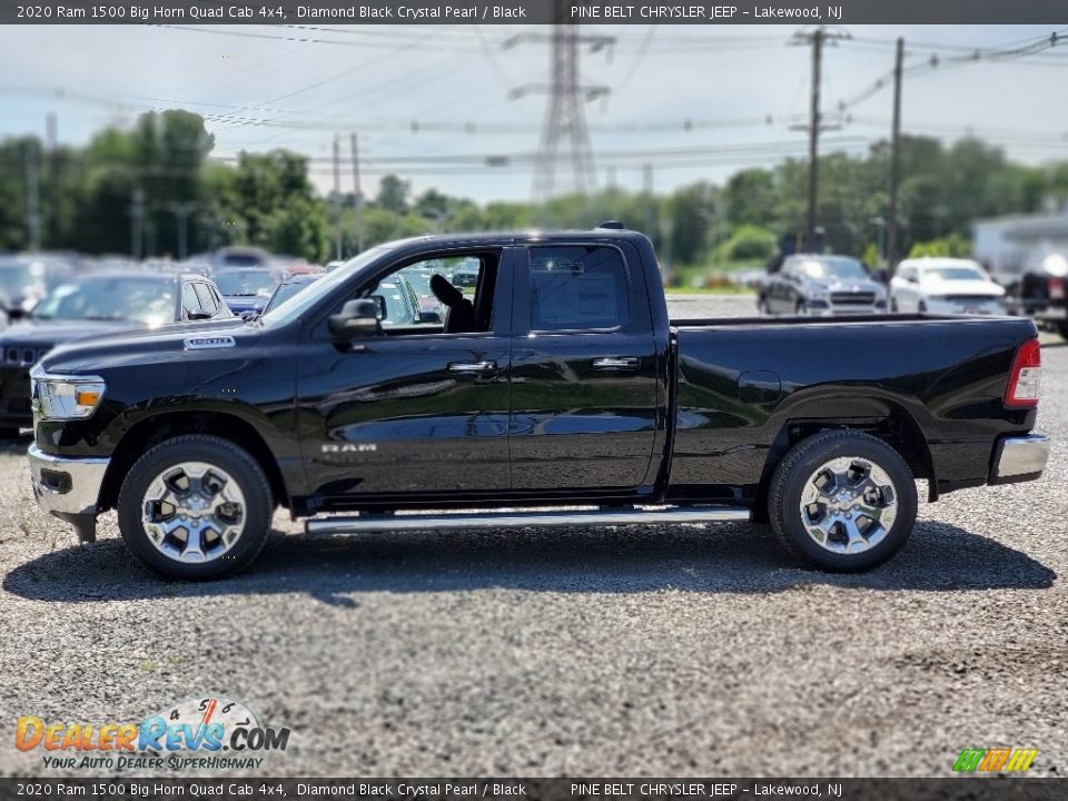 Diamond Black Crystal Pearl 2020 Ram 1500 Big Horn Quad Cab 4x4 Photo #4