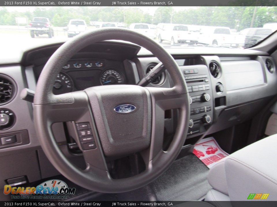 2013 Ford F150 XL SuperCab Oxford White / Steel Gray Photo #20