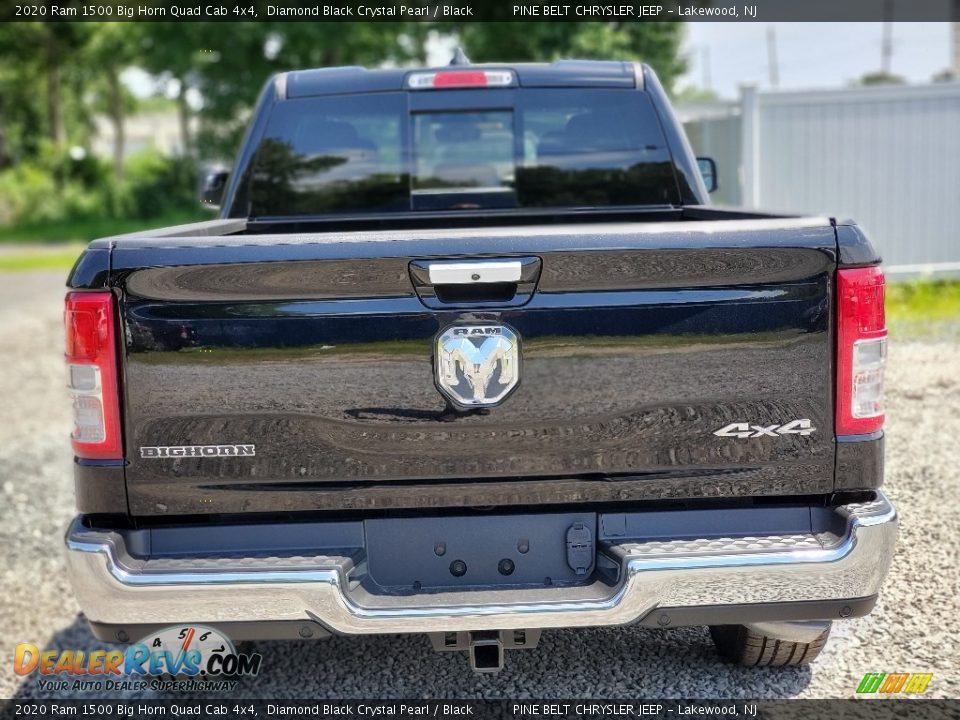 2020 Ram 1500 Big Horn Quad Cab 4x4 Diamond Black Crystal Pearl / Black Photo #7