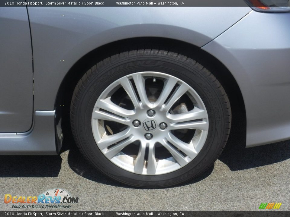 2010 Honda Fit Sport Storm Silver Metallic / Sport Black Photo #3
